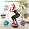 imageGoplus Vibration Plate Exercise Machine Vibrating Platform for Lymphatic Drainage wRemote LED Display Home Workout Full Body Shake Board for Weight LossBlackOrange