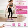 imageGoplus Vibration Plate Exercise Machine Vibrating Platform for Lymphatic Drainage wRemote LED Display Home Workout Full Body Shake Board for Weight LossPinkWhite