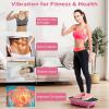 imageGoplus Vibration Plate Exercise Machine Vibrating Platform for Lymphatic Drainage wRemote LED Display Home Workout Full Body Shake Board for Weight LossBlackPink