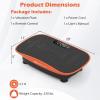 imageGoplus Vibration Plate Exercise Machine Vibrating Platform for Lymphatic Drainage wRemote LED Display Home Workout Full Body Shake Board for Weight LossBlackOrange
