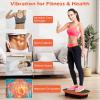 imageGoplus Vibration Plate Exercise Machine Vibrating Platform for Lymphatic Drainage wRemote LED Display Home Workout Full Body Shake Board for Weight LossBlackOrange