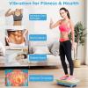 imageGoplus Vibration Plate Exercise Machine Vibrating Platform for Lymphatic Drainage wRemote LED Display Home Workout Full Body Shake Board for Weight LossGrayBlue