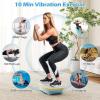 imageGoplus Vibration Plate Exercise Machine Vibrating Platform for Lymphatic Drainage wRemote LED Display Home Workout Full Body Shake Board for Weight LossGrayBlue