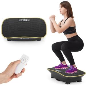 imageGoplus Vibration Plate Exercise Machine Vibrating Platform for Lymphatic Drainage wRemote LED Display Home Workout Full Body Shake Board for Weight LossBlack