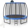 imageGoplus 8FT 10FT 12FT Trampoline Outdoor Trampoline with Basketball Hoop Safety Enclosure Net Basketball ampamp Pump ASTM Approved All Weather Backyard Recreational Trampoline for Kids Adults12FT