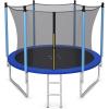 imageGoplus Kids Trampoline 8FT 10FT 12FT 14FT 15FT 16FT ASTM Approved Recreational Outdoor Trampolines WEnclosure Net Ladder Big Trampoline for Backyard Kids AdultsInternalNet8FT