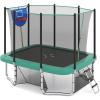 imageGoplus Rectangle Trampoline for Kids 10 x 8 FT HeavyDuty Toddler Trampoline with Basketball Hoop Soccer Goal NonSlip Ladder Enclosure Net ASTM Approved Gift for Boys Girls AdultsGreen