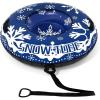 imageGoplus Inflatable Snow Tube 42quot HeavyDuty Snow Sledding Tube with Detachable Tow Strap Thickened Bottom 3in1 Valve Handles Winter Outdoor Fun Toy for Kids ampamp Adults Christmas BirthdayBlue