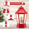imageGoplus 53 Ft Christmas Snowy Street Lamp 2in1 Musical Lamp Post ampamp Snow Globe Lantern w 8 Tunes Blowing Snow 60 Warm White LED Lights for Entryway Fireplace Porch Snowing Santa wSnow Man