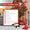 imageGoplus 53 Ft Christmas Snowy Street Lamp 2in1 Musical Lamp Post ampamp Snow Globe Lantern w 8 Tunes Blowing Snow 60 Warm White LED Lights for Entryway Fireplace Porch Snowing Santa wSnow Man