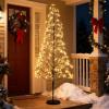 imageGoplus 567 FT LED Alpine Tree w 1000 Warm White LED Lights Prelit Artificial Cedar with Weighted Base Prelit Indoor TreeDecoration for Christmas Wedding Party XLTwig Tree