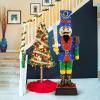 imageGoplus 6 FT Lighted Nutcracker with Sword LifeSize ChristmasSoldier w 110 LED Lights 3D PreLit Nutcracker Ornament for Indoor ampamp Outdoor Displays