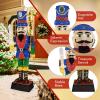 imageGoplus 6 FT Lighted Nutcracker with Sword LifeSize ChristmasSoldier w 110 LED Lights 3D PreLit Nutcracker Ornament for Indoor ampamp Outdoor Displays