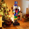 imageGoplus 6 FT Lighted Nutcracker with Sword LifeSize ChristmasSoldier w 110 LED Lights 3D PreLit Nutcracker Ornament for Indoor ampamp Outdoor Displays