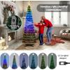 imageGoplus 6 FT Pop Up Christmas Tree PreLit Collapsible Xmas Tree with 282 RGB LED Lights 12 Light Modes Bluetooth APP Control Artificial Lighted Pull Up Christmas Tree for Indoor Outdoor Decor