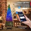 imageGoplus 6 FT Pop Up Christmas Tree PreLit Collapsible Xmas Tree with 282 RGB LED Lights 12 Light Modes Bluetooth APP Control Artificial Lighted Pull Up Christmas Tree for Indoor Outdoor Decor