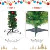 imageGoplus 6 FT PreLit Artificial Cactus Christmas Tree with LED Lights and Ball Ornaments Perfect Holiday Decoration Indoor Xmas Tree6 feet