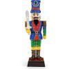 imageGoplus 6 FT Lighted Nutcracker with Sword LifeSize ChristmasSoldier w 110 LED Lights 3D PreLit Nutcracker Ornament for Indoor ampamp Outdoor Displays