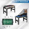 imageGoplus 14in1 Multi Game Table Combo Game Table wFoosball Air Hockey Pool Table Tennis Basketball Chess Checkers Bowling Shuffleboard Adults Gifts for Home Arcade Game RoomWhite