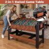 imageGoplus 2in1 Swivel Game Table 54 Full Size Foosball ampamp Pool Combo Table for Adults Indoor Outdoor Combination Arcade Table for Home Game Room Party