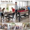 imageGoplus 3in1 Swivel Game Table 49 Combo Game Table with Foosball Pool Billiards ampamp Table Tennis for Adults Indoor Arcade Table with Legs for Family Game Room Party