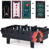 imageGoplus 4 in 1 Multi Game Table Combination Game Table Set with Pool Billiards Air Hockey Foosball Table Tennis Stackable Combo Tabletops for Home Play Room Party Family NightBlack