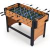 imageGoplus Foosball Table 47quot Competition Full Size Soccer Game Table with 22 Players 2 Balls Home Arcade Football Table Set for Adults Family Nights Game Rooms PartiesNatural
