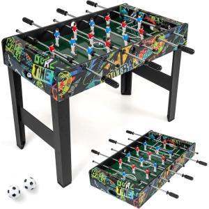 imageGoplus Foosball Table 2in1 Soccer Table with Detachable Legs for Tabletop Freestanding Arcade Game Table with 2 Balls 2 Score Records for Adults Indoor Home Office Bar Game Room