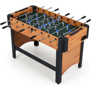 imageGoplus Foosball Table 47quot Competition Full Size Soccer Game Table with 22 Players 2 Balls Home Arcade Football Table Set for Adults Family Nights Game Rooms PartiesNatural