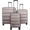 image:imageGoplus 3 Piece Luggage Set 202428 Inch Lightweight Hardshell Suitcases with 360 Spinner Wheels Telescope Handles ScratchResistant Shell for Business Family Travel Cross Stripe NavyPink