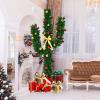 image:imageGoplus 6ft White Christmas Tree with Solid Metal Legs Perfect for Holiday Indoor and Outdoor DecorationGreen
