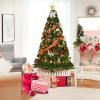 image:imageGoplus 6ft White Christmas Tree with Solid Metal Legs Perfect for Holiday Indoor and Outdoor DecorationGreen