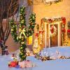 image:imageGoplus 6ft White Christmas Tree with Solid Metal Legs Perfect for Holiday Indoor and Outdoor DecorationGreen
