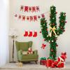 image:imageGoplus 6ft White Christmas Tree with Solid Metal Legs Perfect for Holiday Indoor and Outdoor DecorationGreen