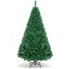 image:imageGoplus 6ft White Christmas Tree with Solid Metal Legs Perfect for Holiday Indoor and Outdoor DecorationGreen