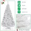 image:imageGoplus 6ft White Christmas Tree with Solid Metal Legs Perfect for Holiday Indoor and Outdoor DecorationWhite