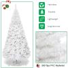 image:imageGoplus 6ft White Christmas Tree with Solid Metal Legs Perfect for Holiday Indoor and Outdoor DecorationWhite