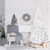 image:imageGoplus 6ft White Christmas Tree with Solid Metal Legs Perfect for Holiday Indoor and Outdoor DecorationWhite