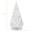 image:imageGoplus 6ft White Christmas Tree with Solid Metal Legs Perfect for Holiday Indoor and Outdoor DecorationWhite