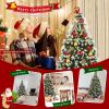 image:imageGoplus 75ft Prelit Artificial Christmas Tree Hinged Snow Flocked Xmas Tree wPine Cones Red Berries amp 550 LED Lights 8 Lighting Modes Indoor Holiday Festival Decoration7ft 6in
