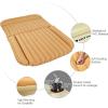 image:imageGoplus Car Bed Back Seat with Pillow Flocking Surface Electric Air Pump Repair Kit Truck Bed Mattress Inflatable SUV Air Mattress for Traveling Camping Sleeping BlackYellow