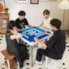 image:imageGoplus Classic Foldable Mahjong Table 35 Square Green 4 Cup Holders amp 4 Chip Grooves Foldable for Adults Domino Game CampingNavy  Table wRemovable Mat