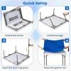image:imageGoplus Classic Foldable Mahjong Table 35 Square Green 4 Cup Holders amp 4 Chip Grooves Foldable for Adults Domino Game CampingNavy  Table wRemovable Mat