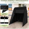 image:imageGoplus Motorcycle Shed Outdoor Motorcycle Storage Shelter with 600D Oxford Fabric Waterproof Cover 2 Rollup Side Windows Expansion Bolts Heavy Duty Motor Cycle Tent 136 x 54 x 75
