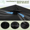 image:imageGoplus Motorcycle Shed Outdoor Motorcycle Storage Shelter with 600D Oxford Fabric Waterproof Cover 2 Rollup Side Windows Expansion Bolts Heavy Duty Motor Cycle Tent 136 x 54 x 75