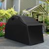 image:imageGoplus Motorcycle Shed Outdoor Motorcycle Storage Shelter with 600D Oxford Fabric Waterproof Cover 2 Rollup Side Windows Expansion Bolts Heavy Duty Motor Cycle Tent 136 x 54 x 75