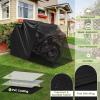 image:imageGoplus Motorcycle Shed Outdoor Motorcycle Storage Shelter with 600D Oxford Fabric Waterproof Cover 2 Rollup Side Windows Expansion Bolts Heavy Duty Motor Cycle Tent 136 x 54 x 75