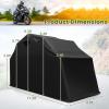 image:imageGoplus Motorcycle Shed Outdoor Motorcycle Storage Shelter with 600D Oxford Fabric Waterproof Cover 2 Rollup Side Windows Expansion Bolts Heavy Duty Motor Cycle Tent 136 x 54 x 75