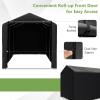 image:imageGoplus Portable Shed 7 x 52 x 54 Ft Heavy Duty Motorcycle Shed wRollUp Zipper Door Metal Frame Waterproof Cover amp Wind Rope Outdoor Storage Tent Shelter for Bike Garden Tools