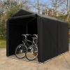 image:imageGoplus Portable Shed 7 x 52 x 54 Ft Heavy Duty Motorcycle Shed wRollUp Zipper Door Metal Frame Waterproof Cover amp Wind Rope Outdoor Storage Tent Shelter for Bike Garden Tools